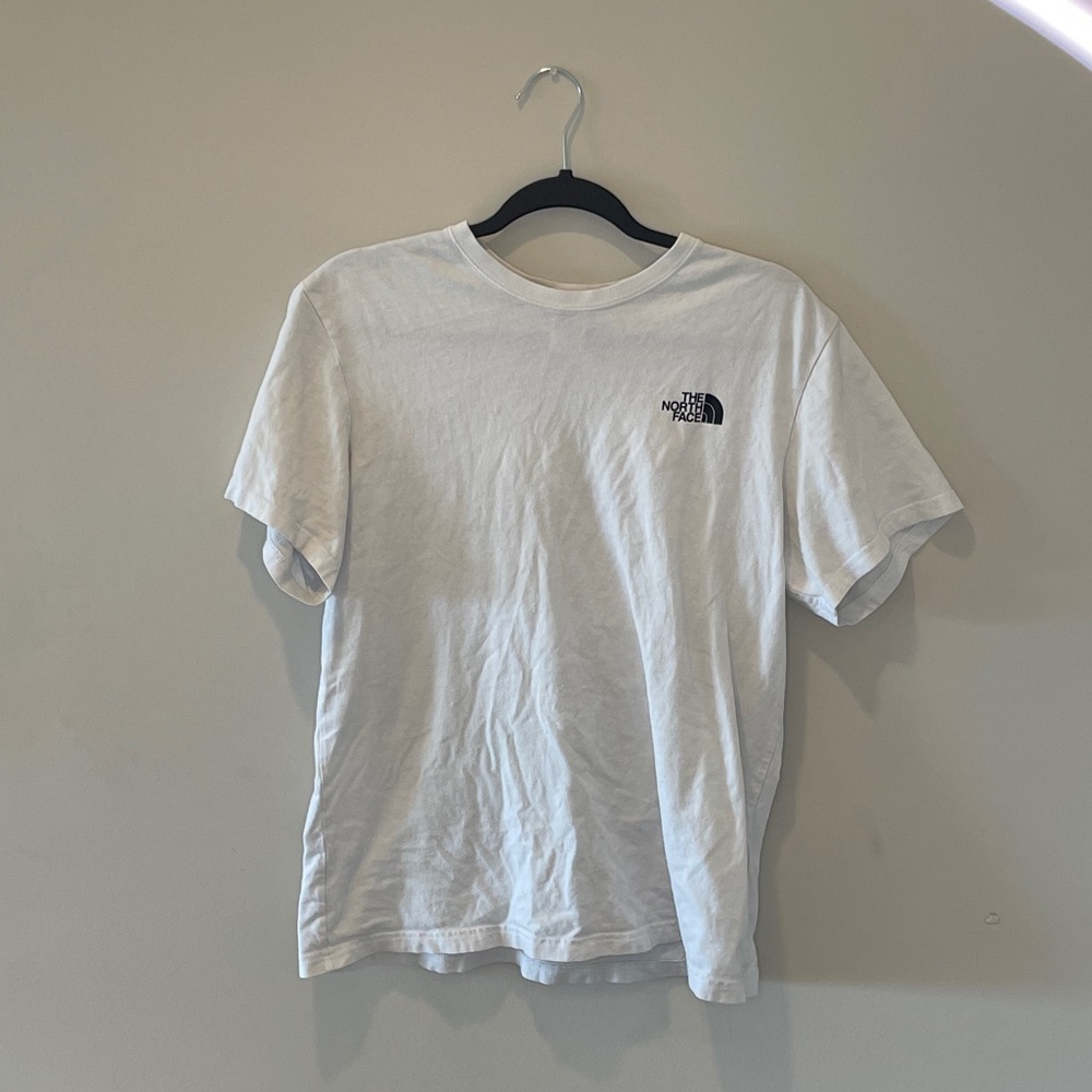White north face tee